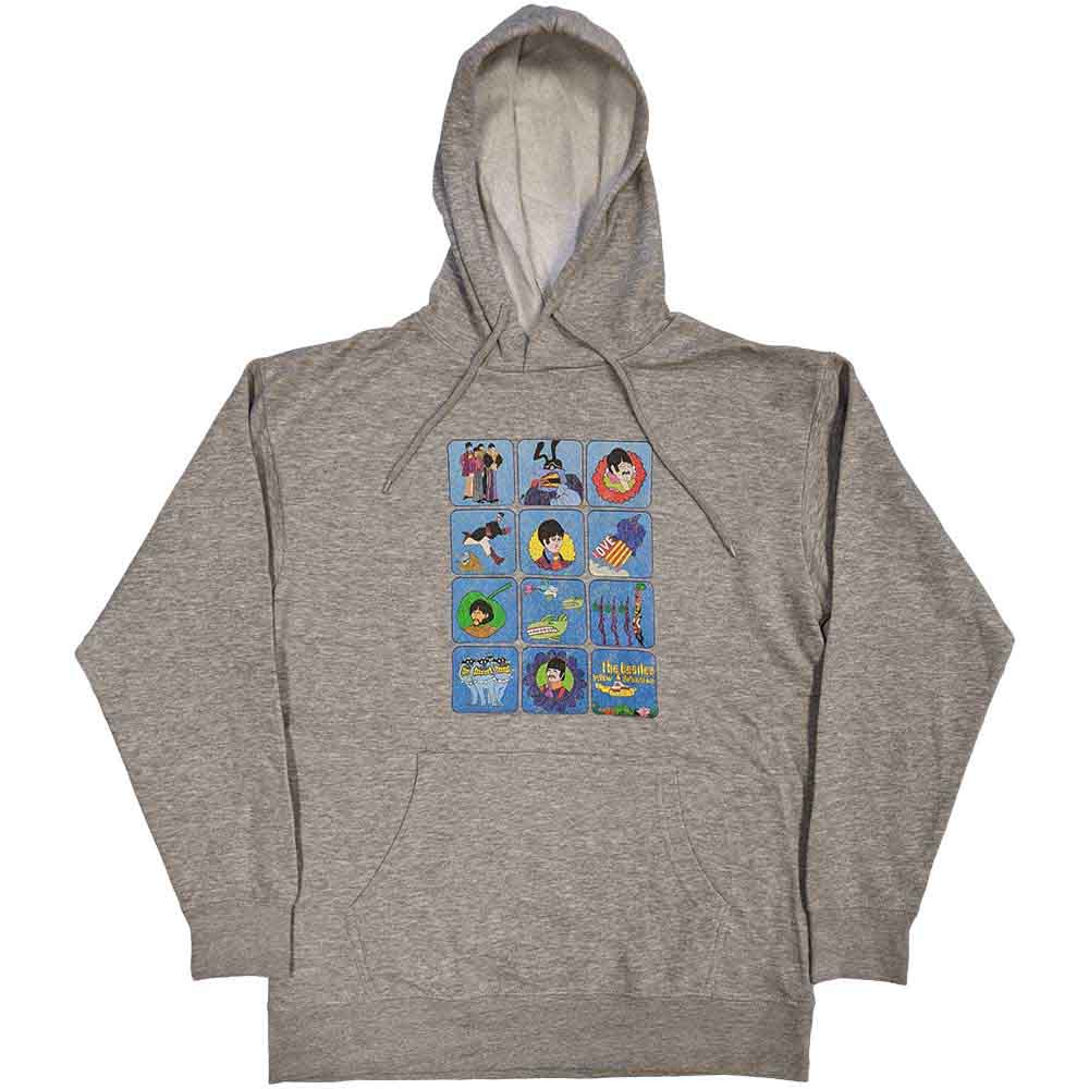 THE BEATLES - YELLOW SUBMARINE SUB MONTAGE - Pullover Hoodie Grey