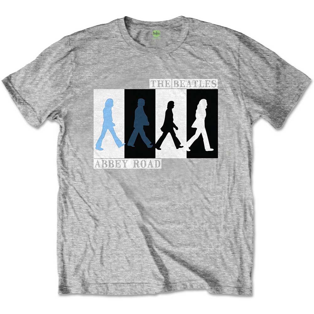 THE BEATLES - ABBEY ROAD COLOURS CROSSING - Kids T-Shirt Grey