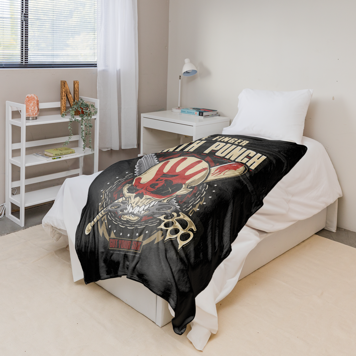 Rocksax Five Finger Death Punch Sherpa Fleece Blanket - Got Your Six