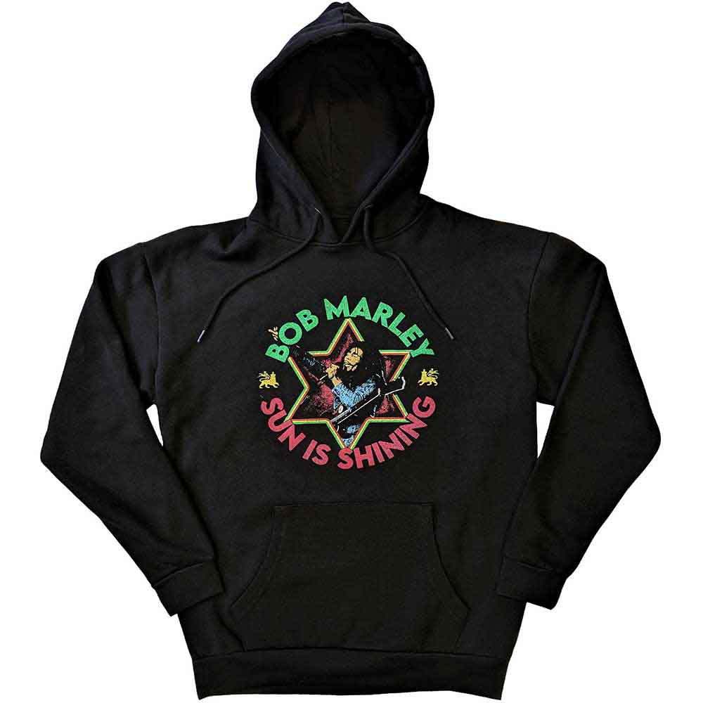 BOB MARLEY - SUN IS SHINING - Pullover Hoodie Black