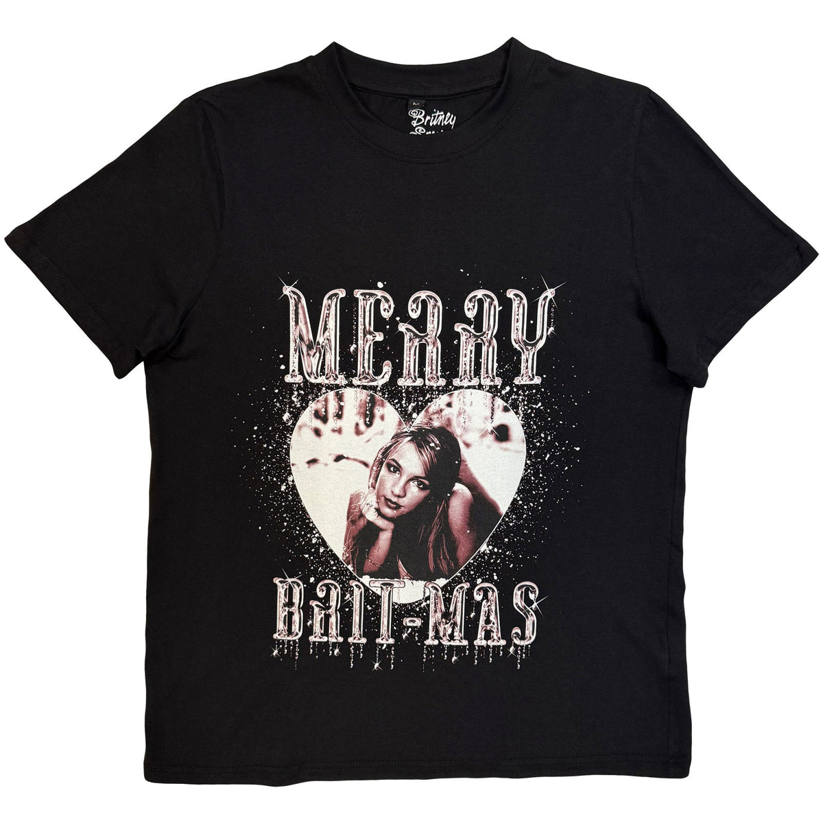 BRITNEY SPEARS - MERRY BRITMAS - Ladies T-Shirt Black