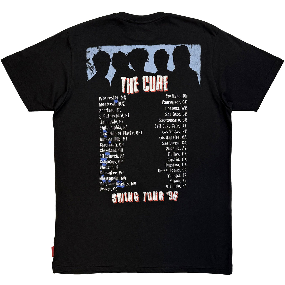 THE CURE - SWING TOUR '96 - T-Shirt Black