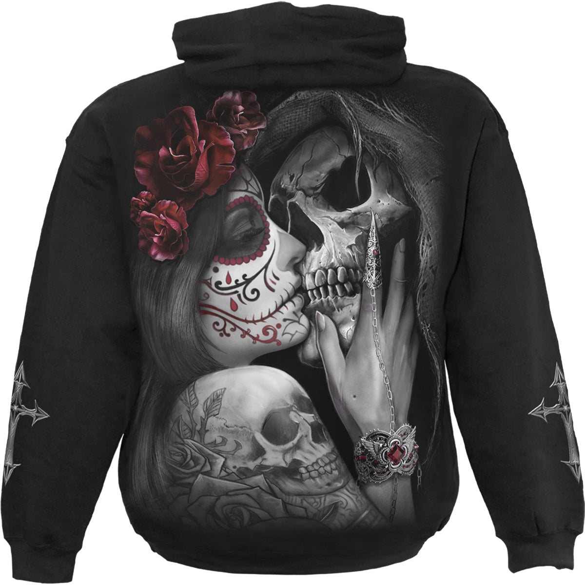 DEAD KISS - Sudadera con capucha Negra