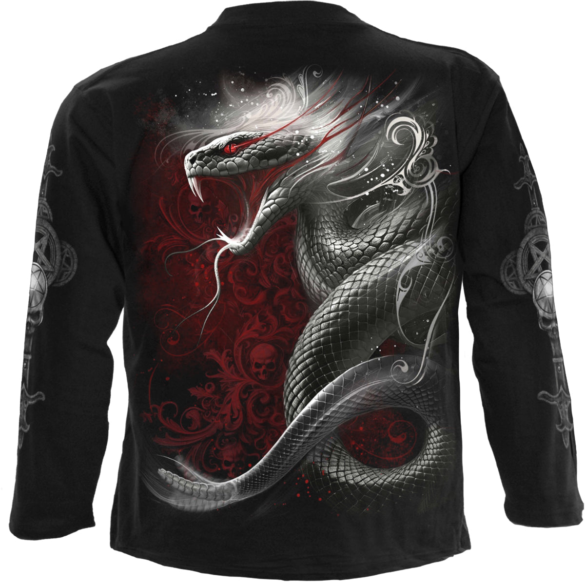 GOTHIC SERPENT - Camiseta de manga larga Negro