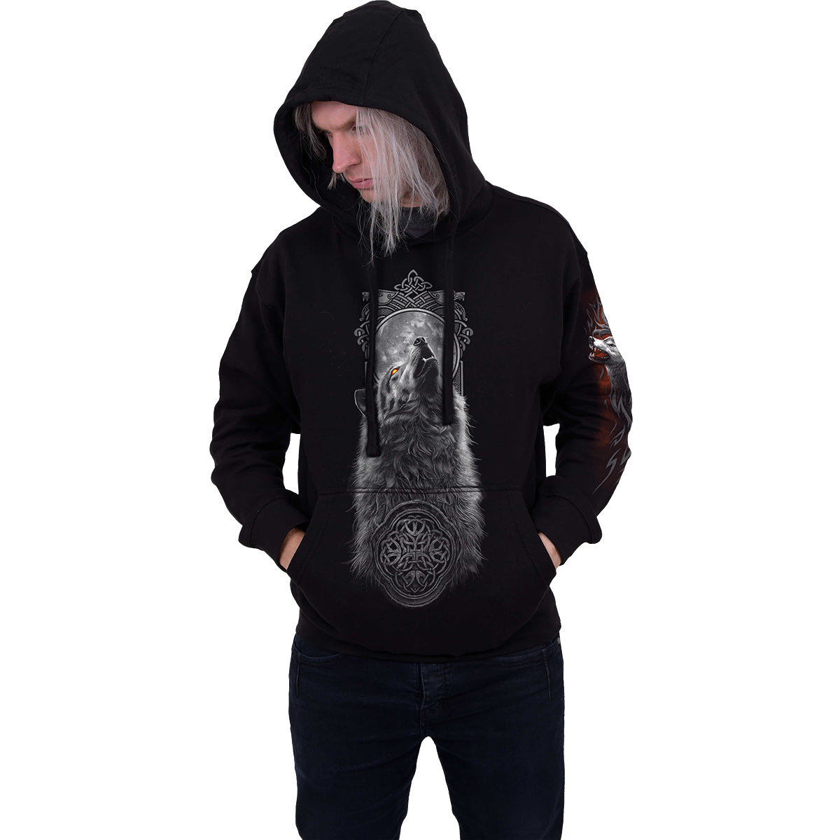 DARKEST FEAR - Sudadera con capucha Negra
