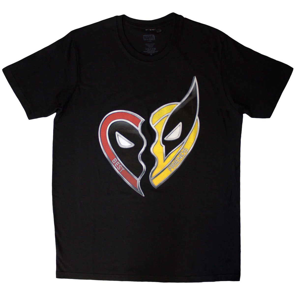 MARVEL COMICS - DEADPOOL BEST FRIENDS - T-Shirt Black