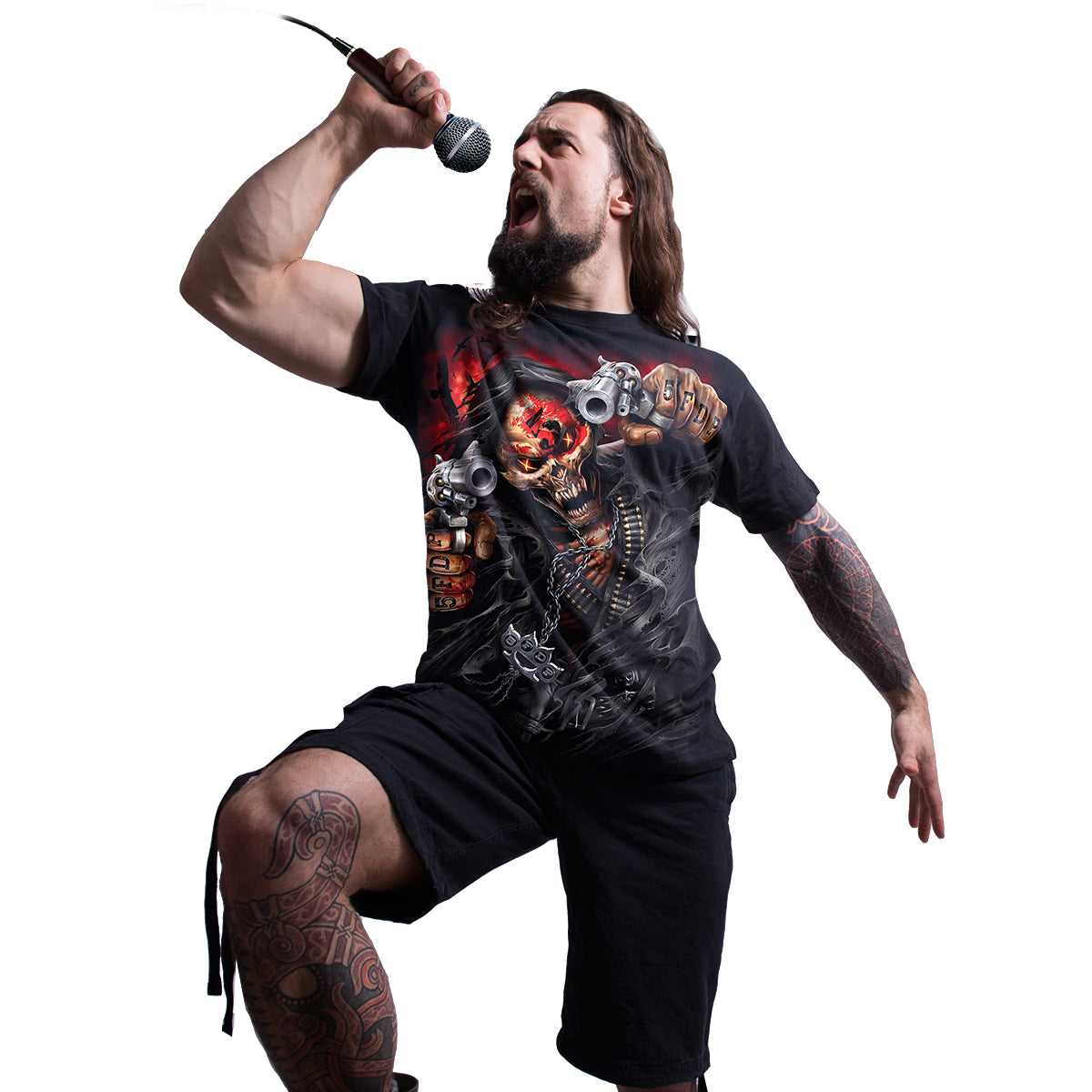 5FDP - ASSASSIN - Camiseta con licencia de la banda Negro