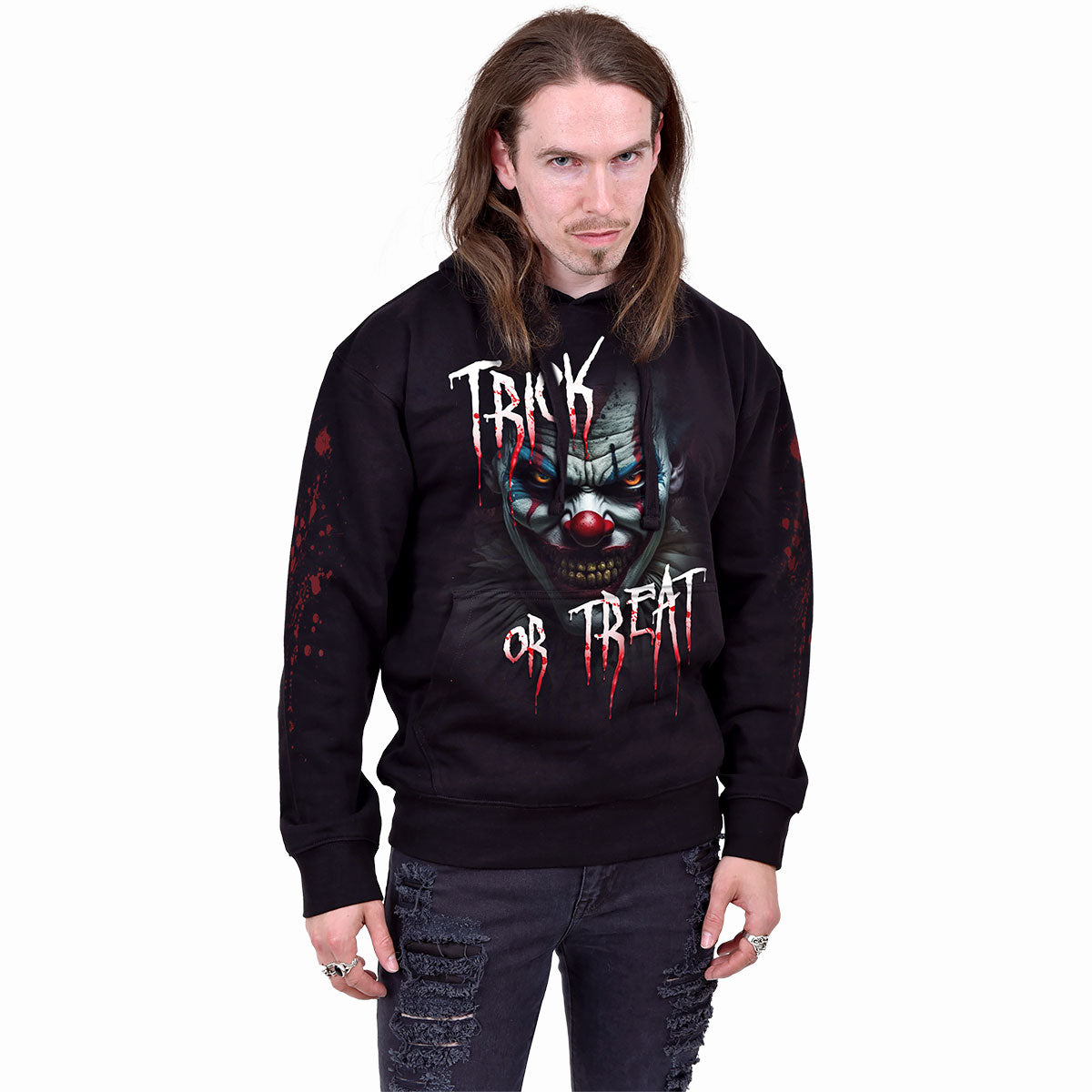 TRICK OR TREAT - Sudadera con capucha Negra