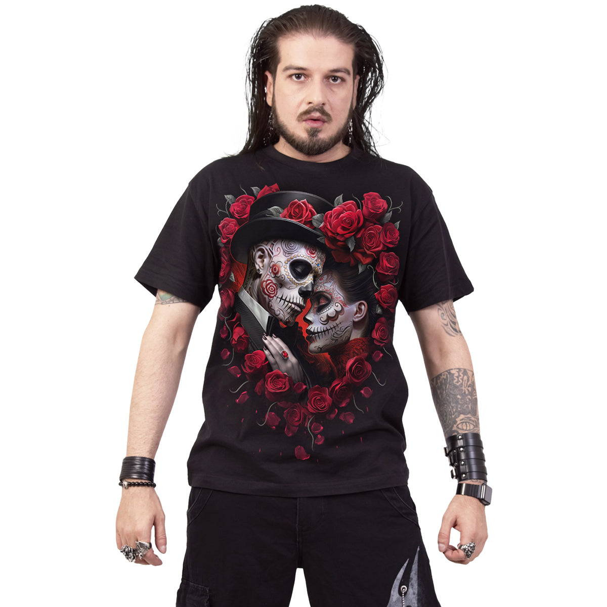 BE MINE - Camiseta con estampado frontal Negro