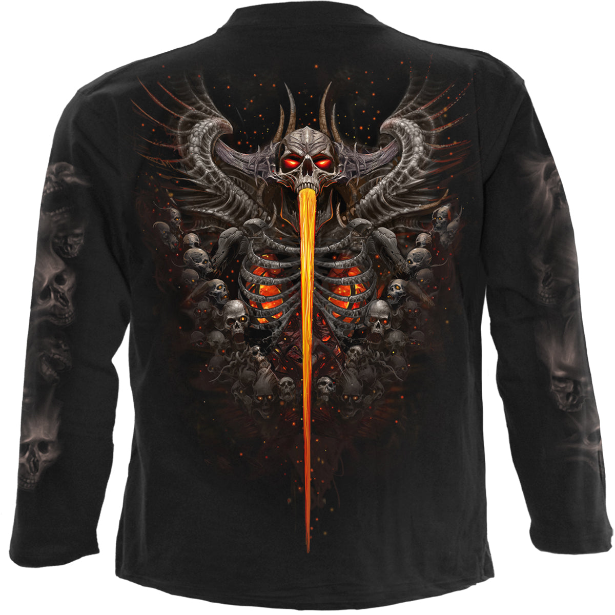 GATES OF HELL - Camiseta de manga larga Negra