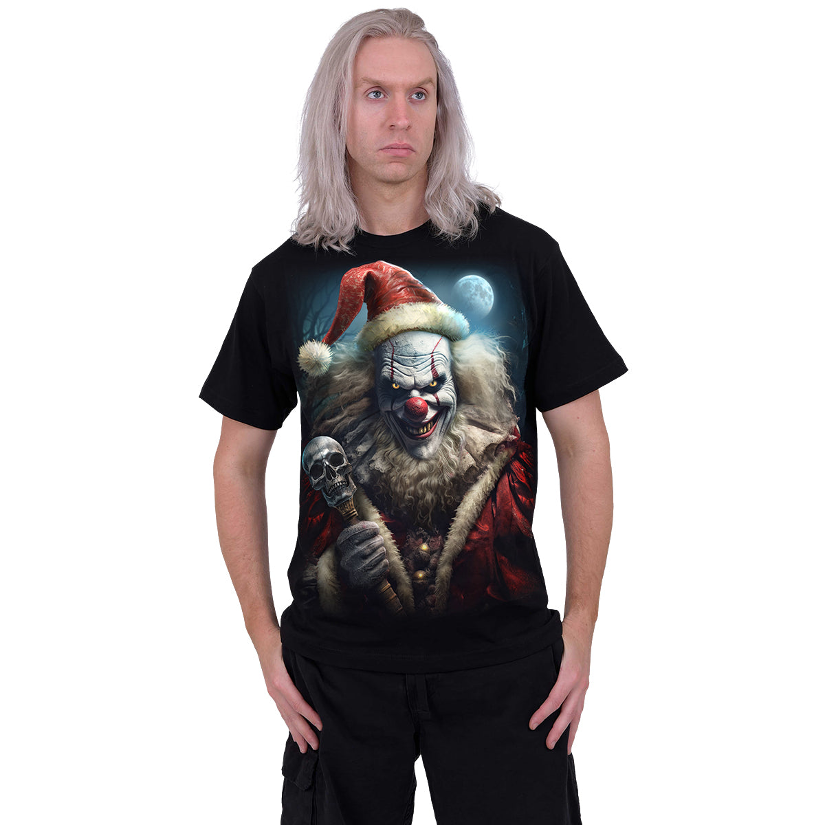 SANTA CLOWN - Camiseta Negro