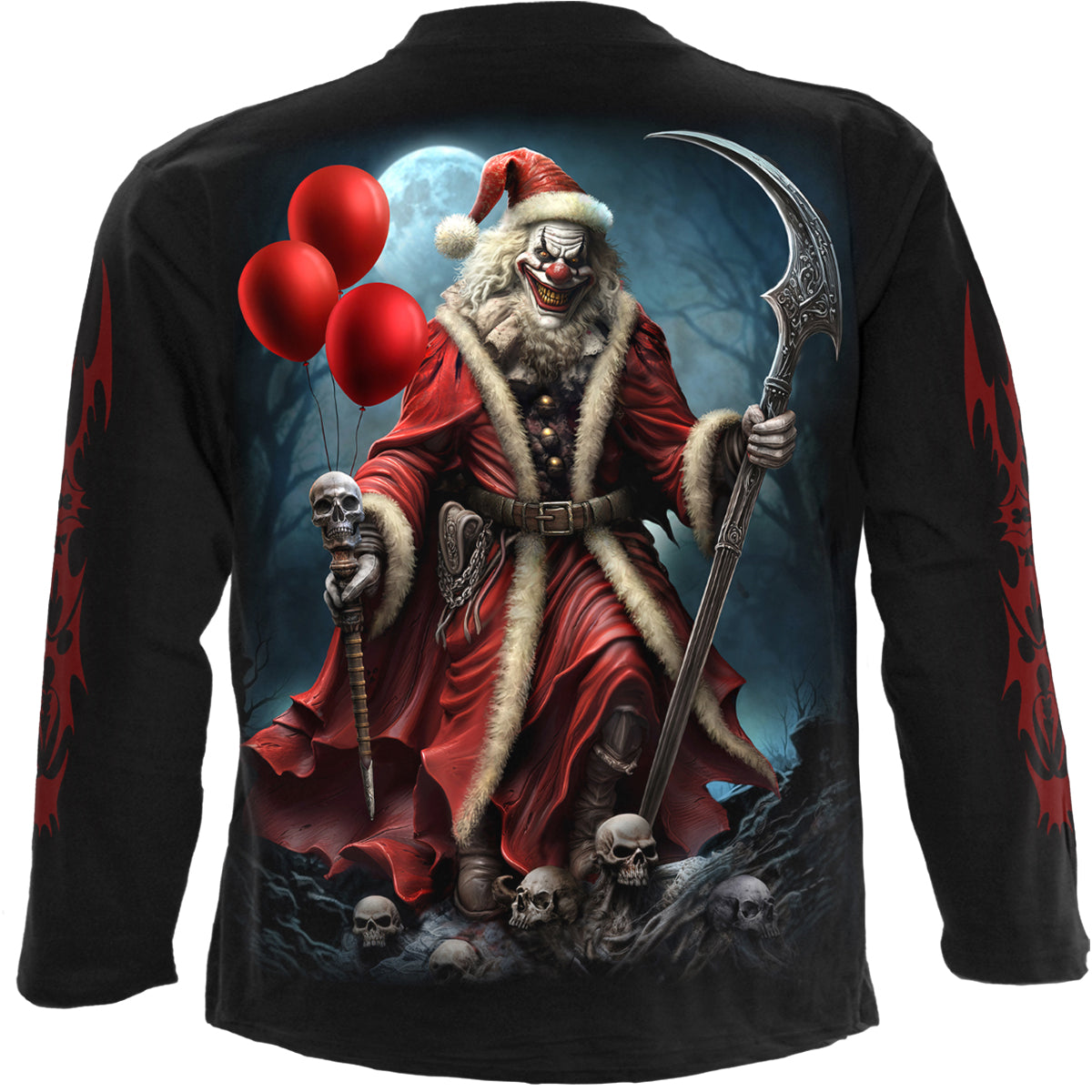 SANTA CLOWN - Camiseta de manga larga Negra