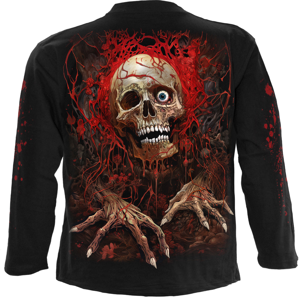 CREEPING CURSE - Camiseta de manga larga Negra
