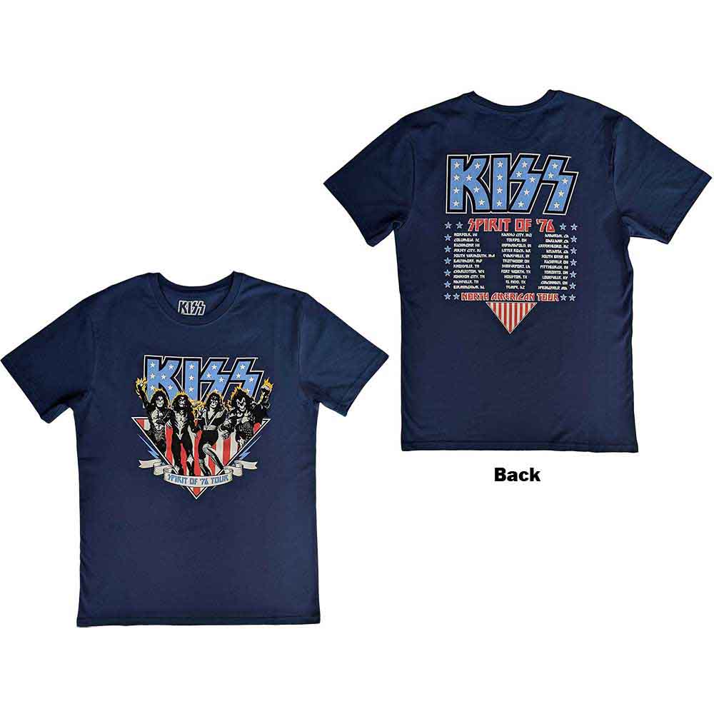 KISS - AMERICANA - T-Shirt Blue