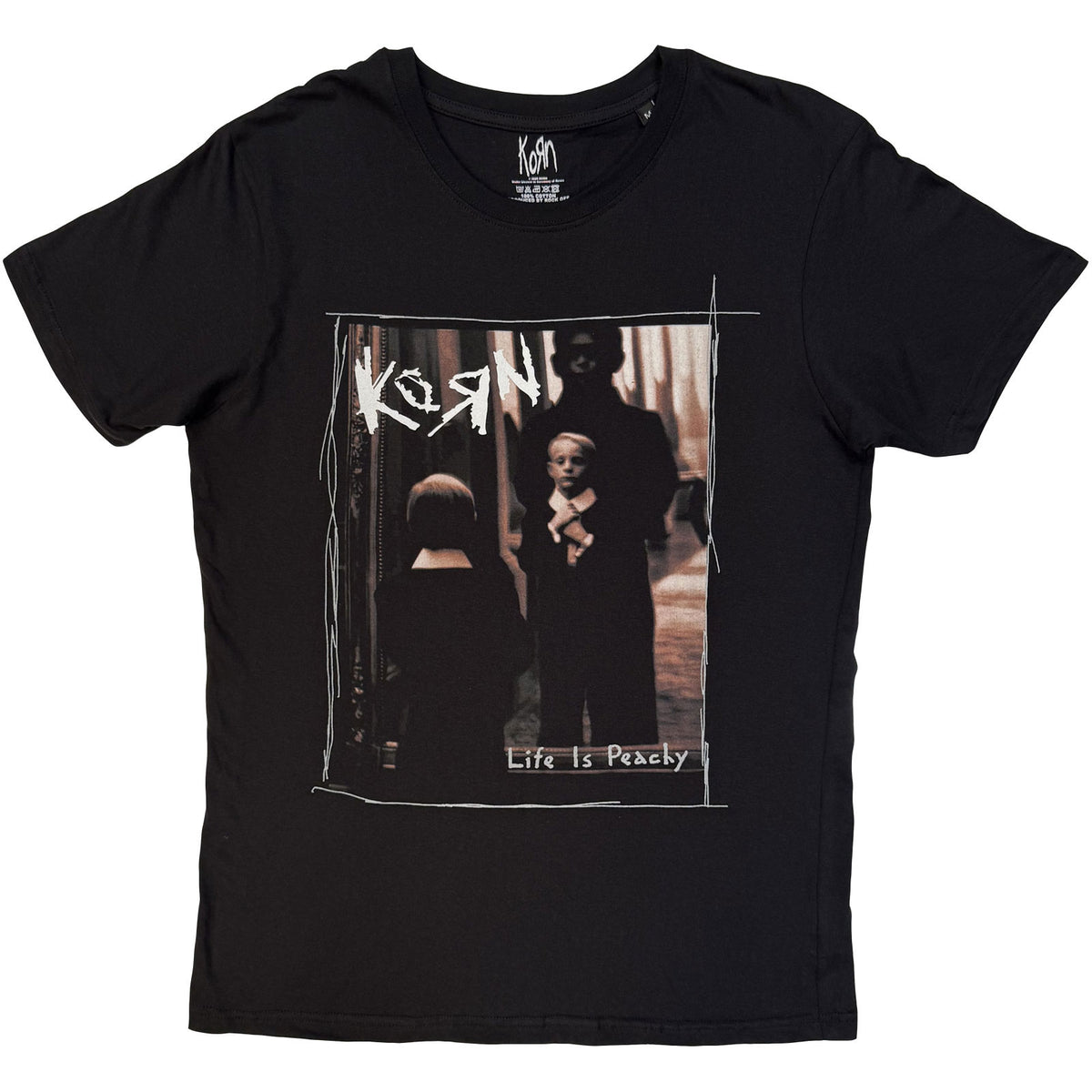 KORN - LIFE IS PEACHY SCRIBBLES - T-Shirt Black