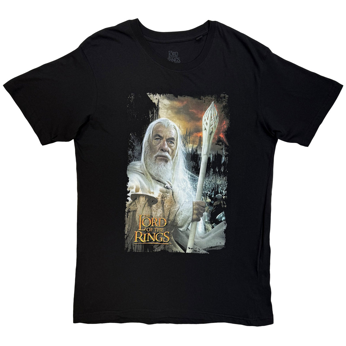 LORD OF THE RINGS - GANDALF THE WHITE HOMAGE - T-Shirt Black