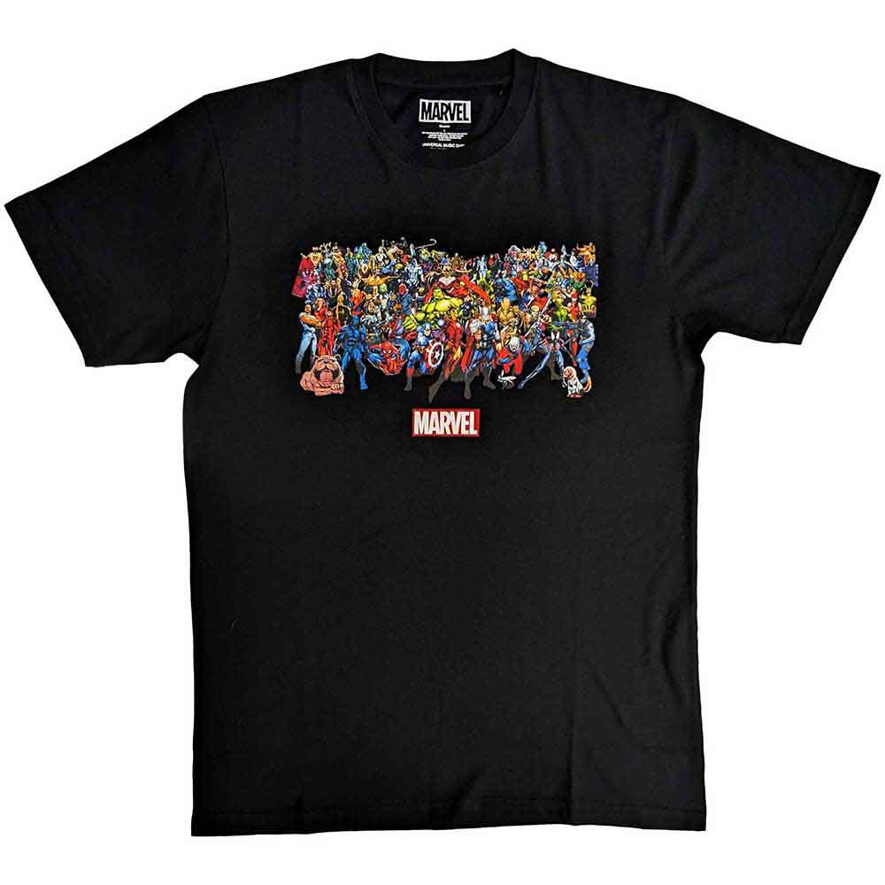 MARVEL COMICS - FULL CHARACTERS - T-Shirt Black