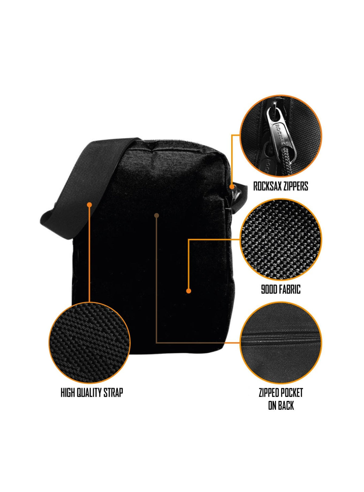 Rocksax Tupac Crossbody Bag - Tupac
