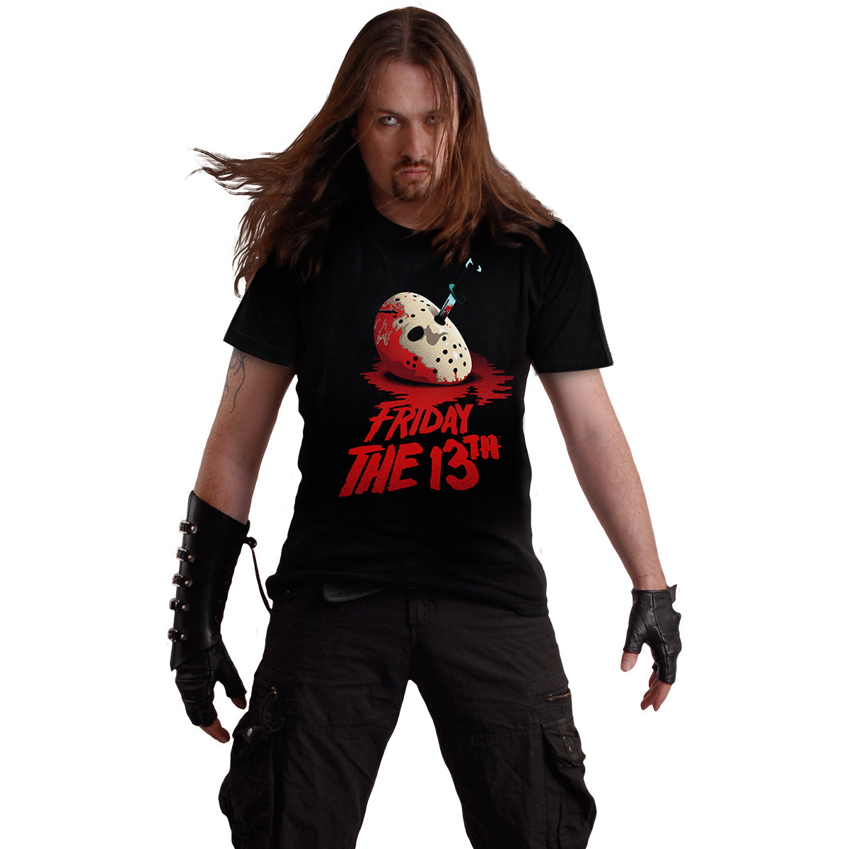 FRIDAY THE 13TH - CLASSIC MASK - Camiseta con estampado frontal Negro