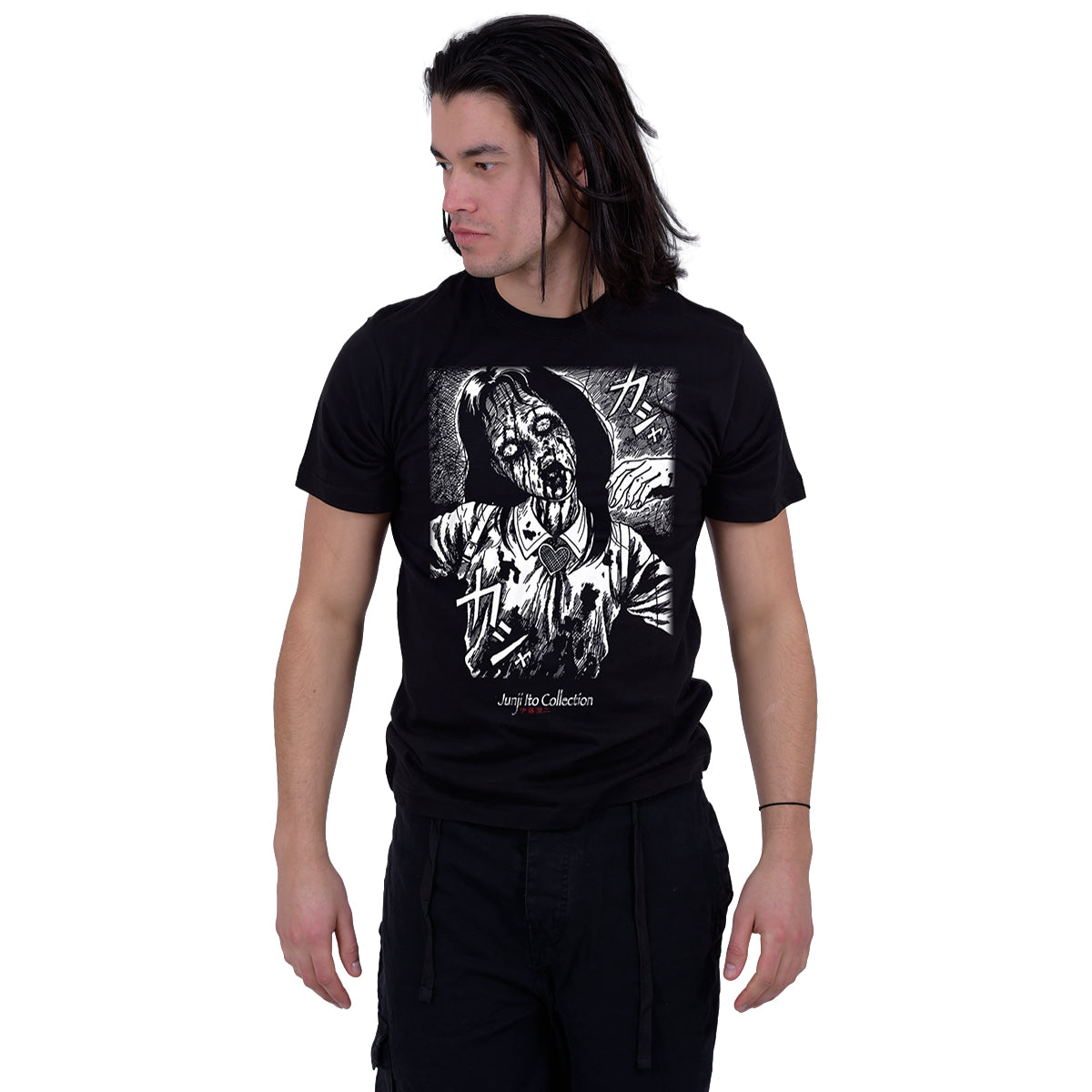 JUNJI-ITO - SANGRE - Camiseta con estampado frontal Negro
