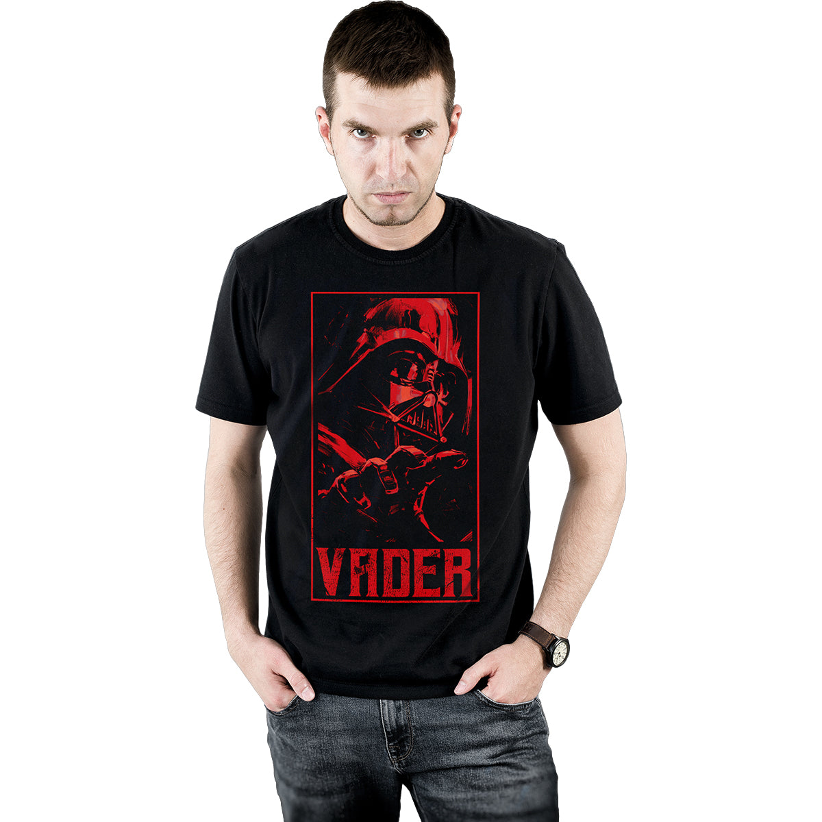 STAR WARS KENOBI - VADER - Camiseta con estampado frontal Negro