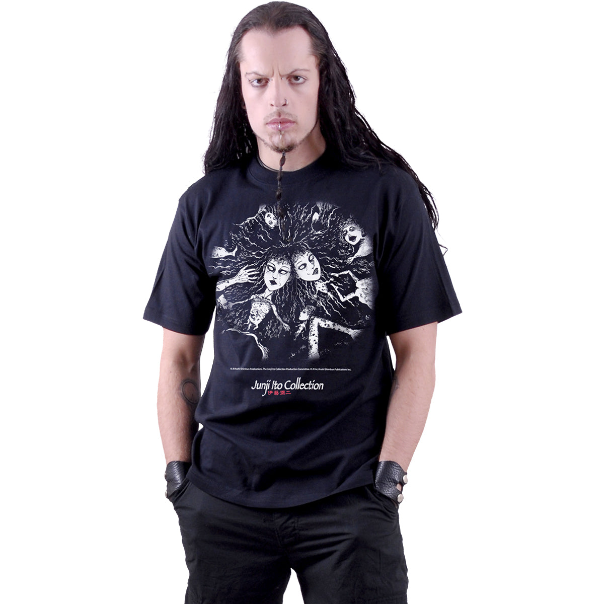 JUNJI-ITO - CRAWLING - Camiseta con estampado frontal Negro