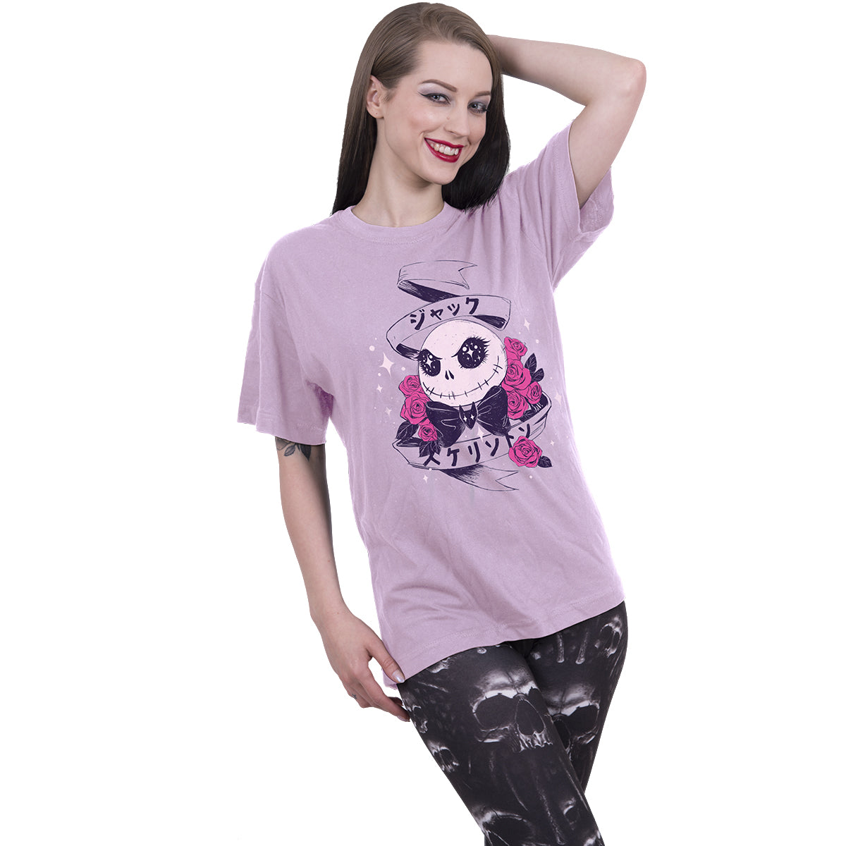 PESADILLA ANTES DE NAVIDAD - KAWAII JACK - Camiseta con estampado frontal Negro