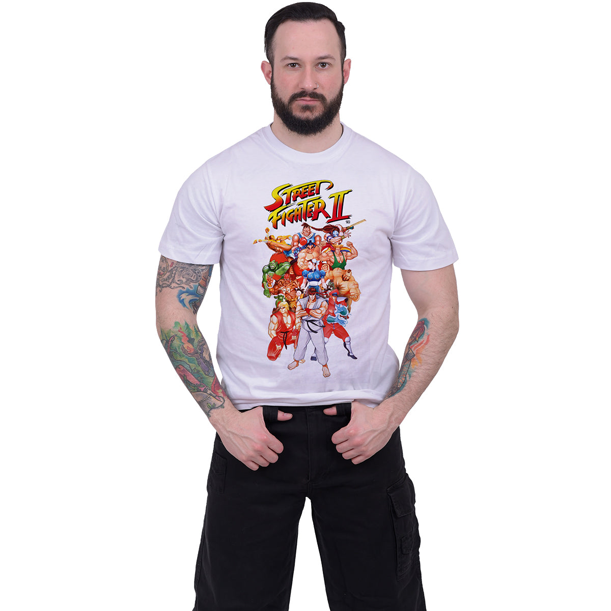 STREETFIGHTER 2 - GROUP SHOT WHITE - Camiseta Blanca
