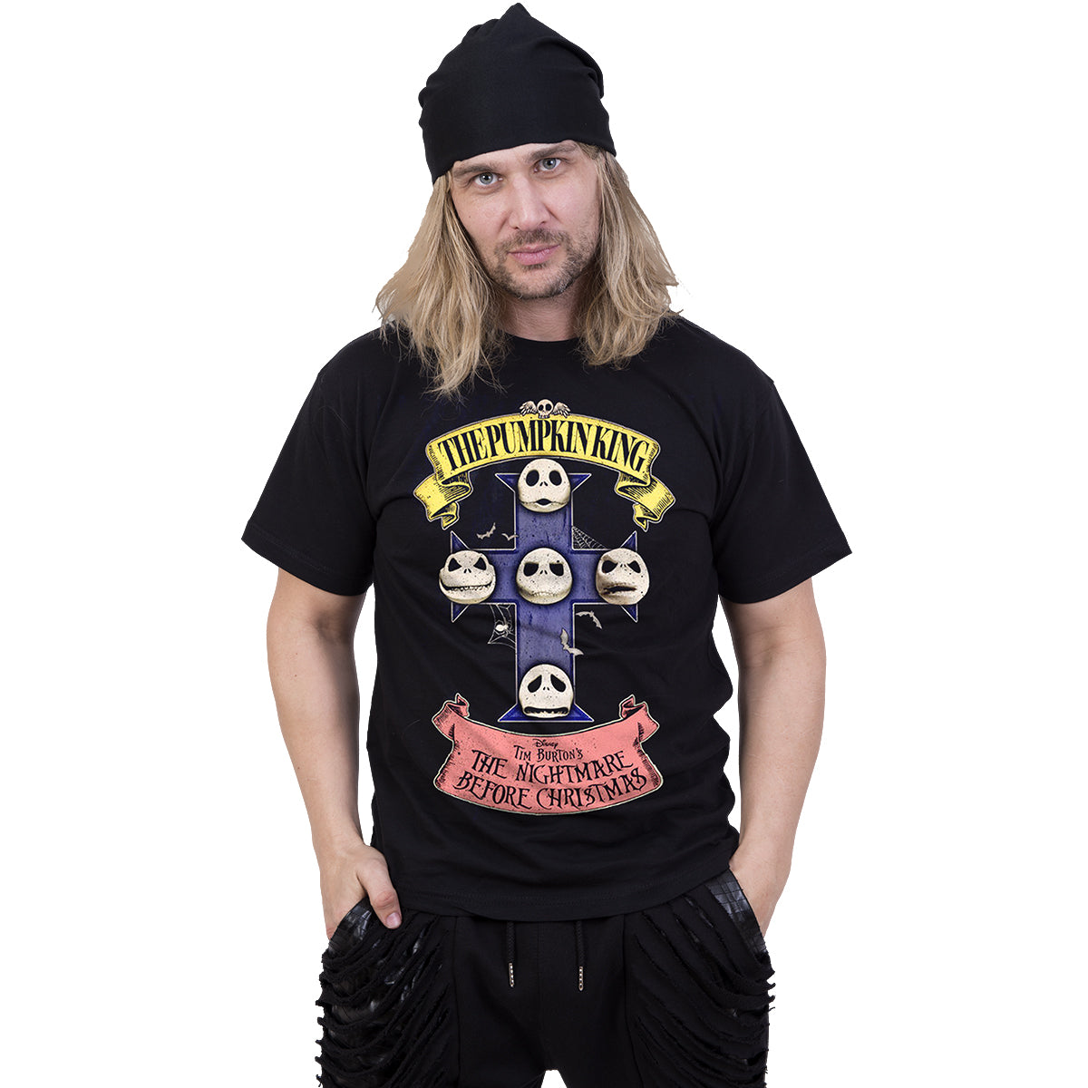 NBX - PUMPKIN KING - Camiseta con estampado frontal Negro