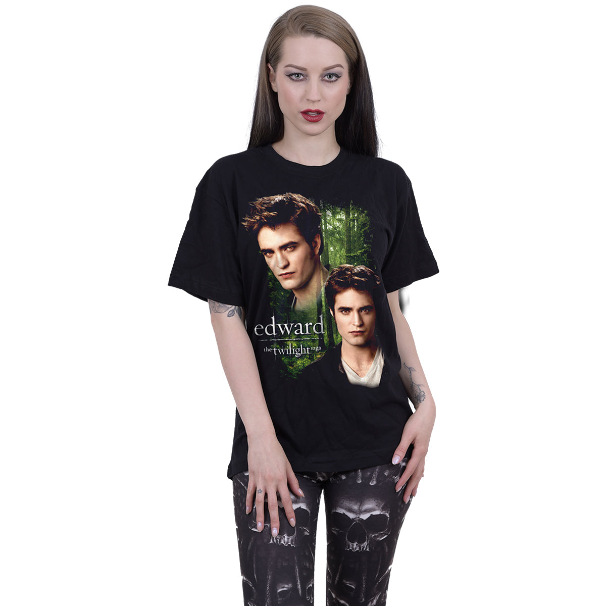 TWILIGHT - EDWARD - Camiseta con estampado frontal Negro