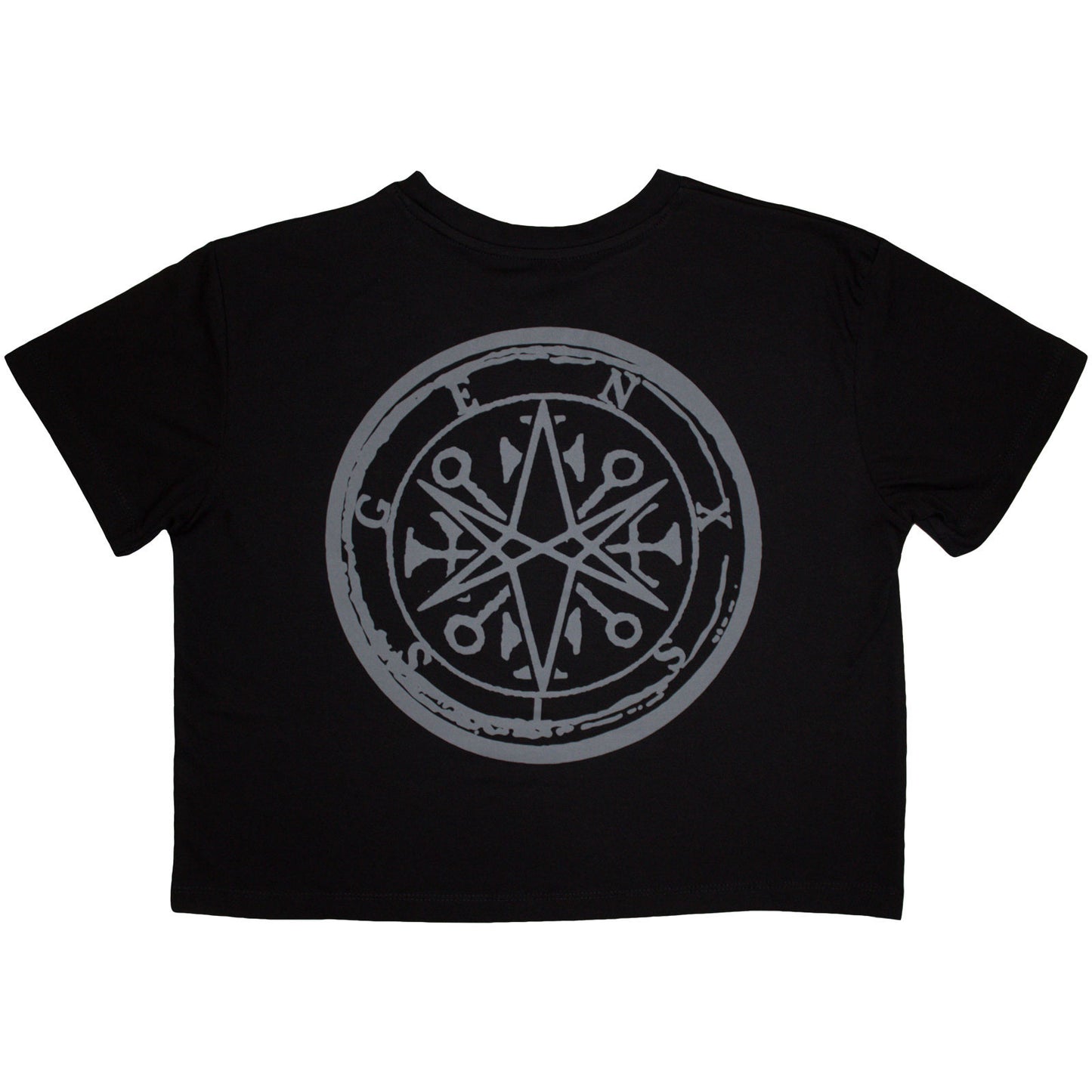 BRING ME THE HORIZON - METAL LOGO GENXSIS - Crop Top Black (Back Print)