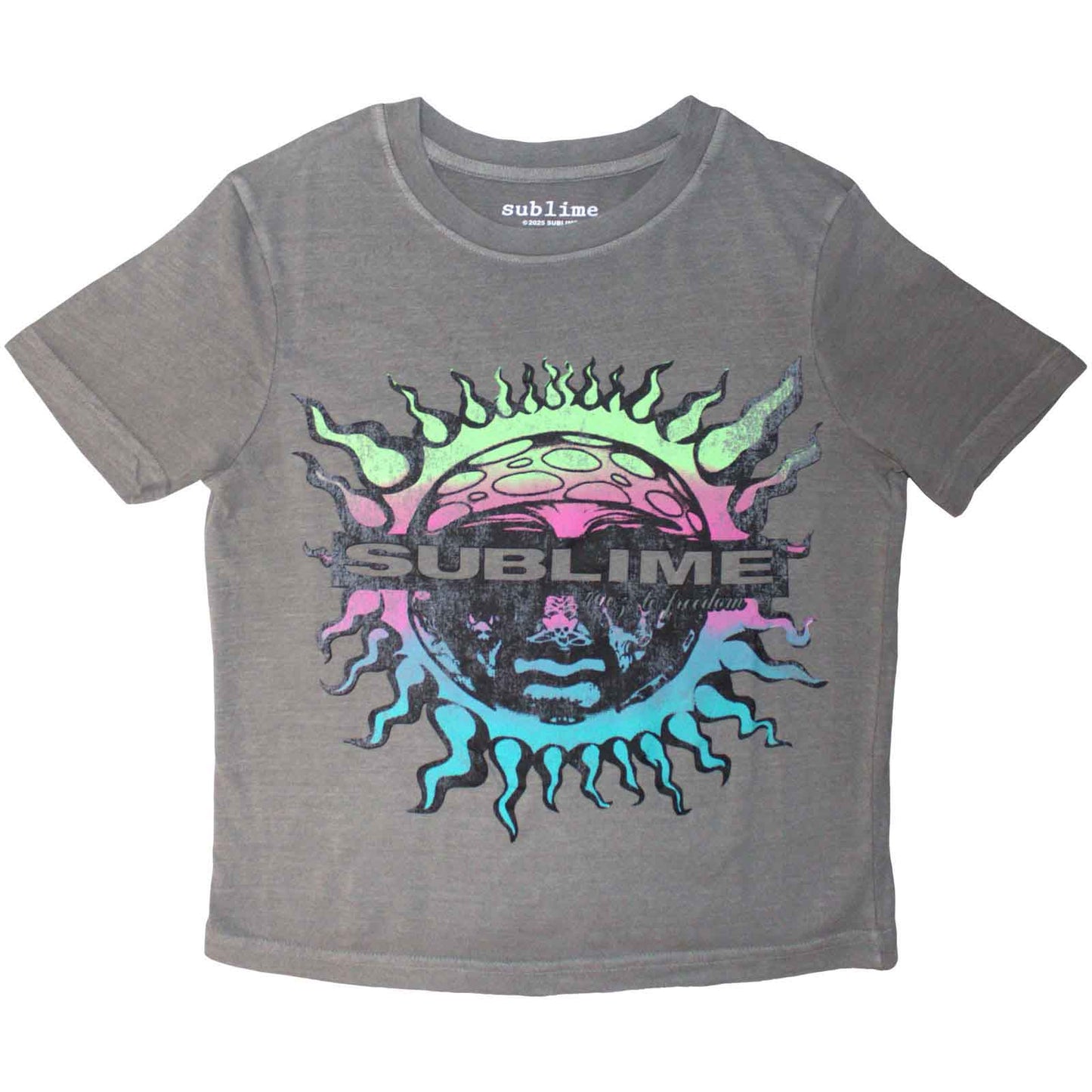 SUBLIME - GRADIENT SUN - Crop Top Gris