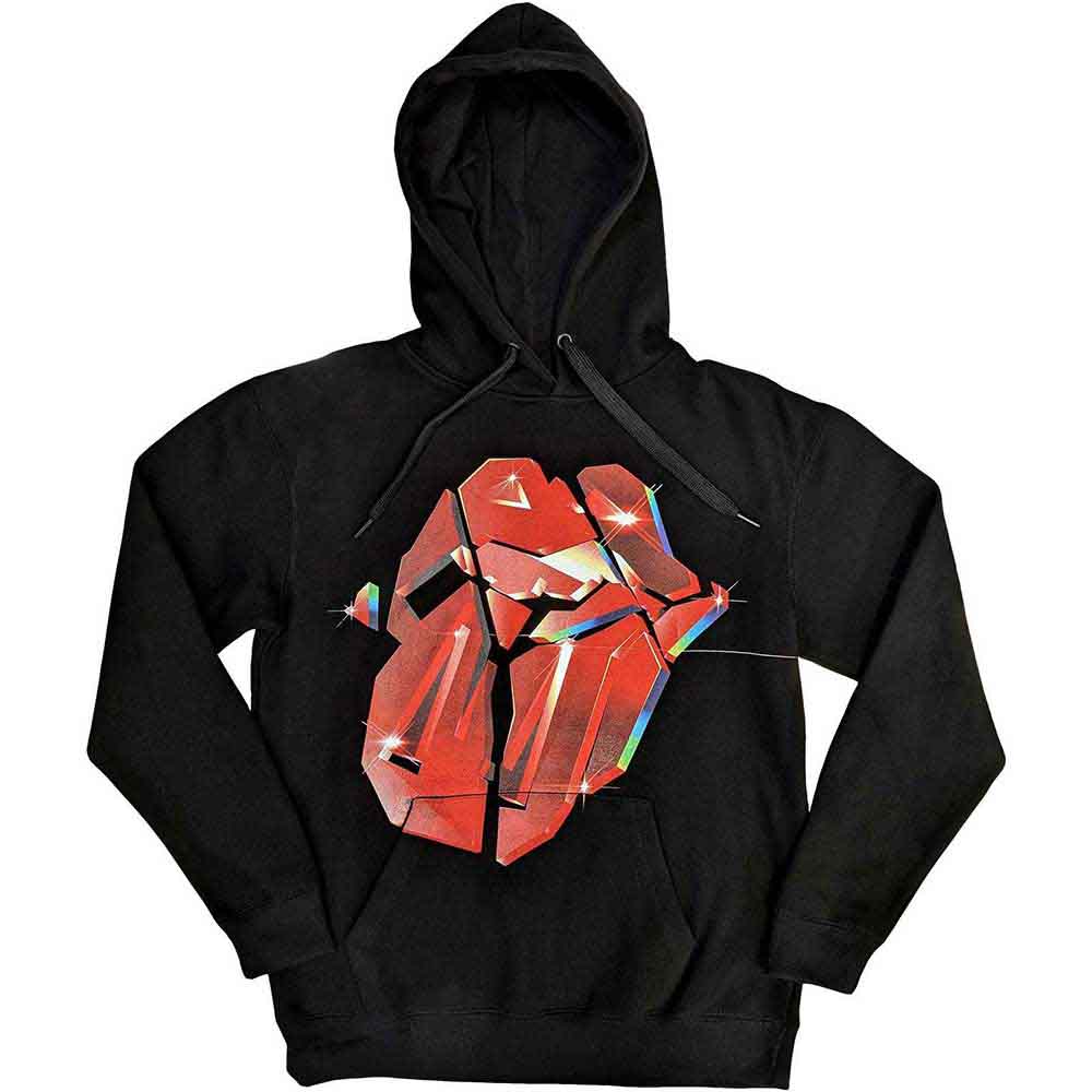 THE ROLLING STONES - HACKNEY DIAMONDS LICK - Pullover Hoodie Black