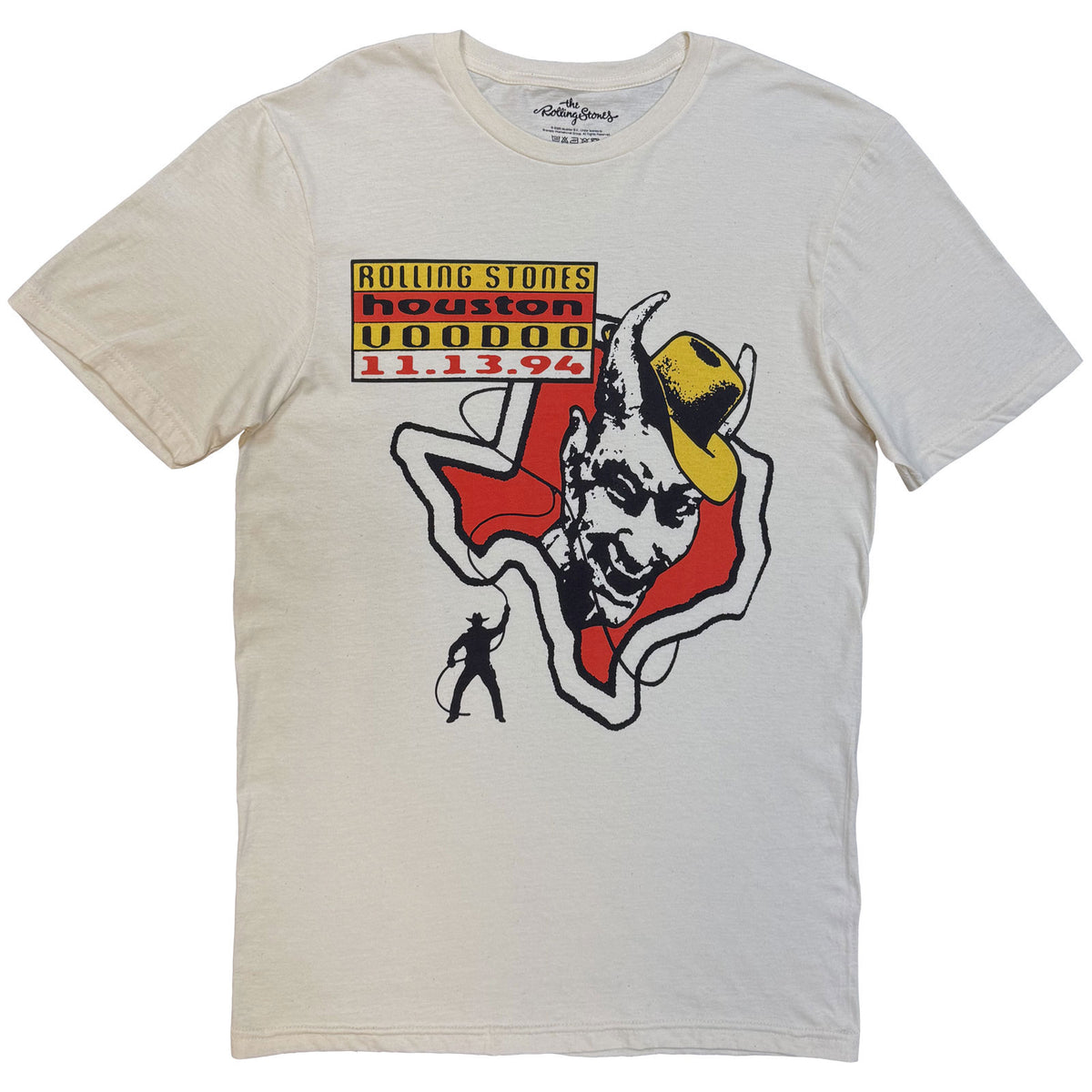 THE ROLLING STONES - HOUSTON - T-Shirt Natural