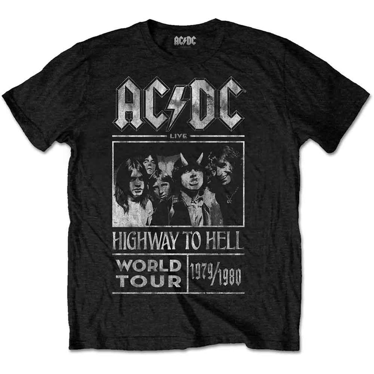 AC/DC - HIGHWAY TO HELL WORLD TOUR 1979/1980 - T-Shirt Black
