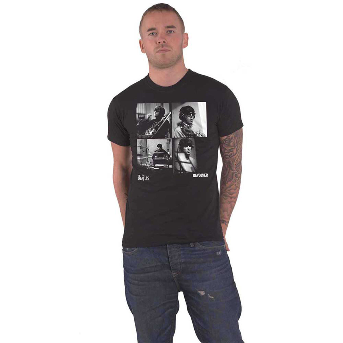 BEATLES, THE - REVOLVER STUDIO SHOTS - T-Shirt Black