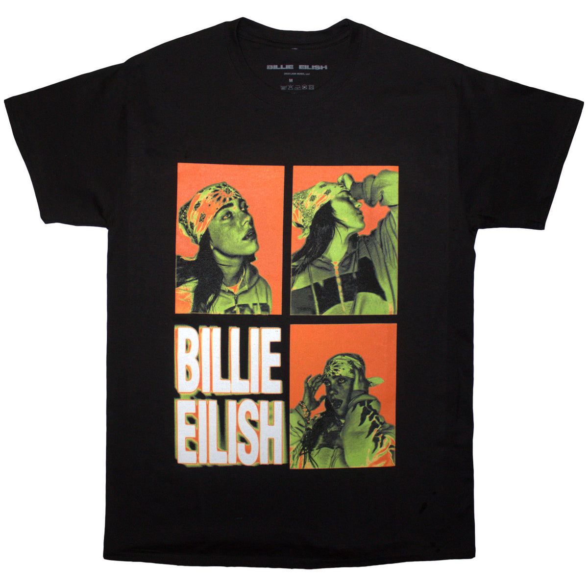 BILLIE EILISH - 3 PHOTO LOGO - T-Shirt Black