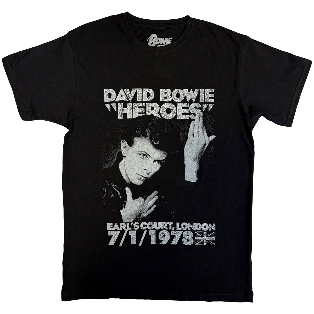 DAVID BOWIE - HEROES EARLS COURT - T-Shirt Black