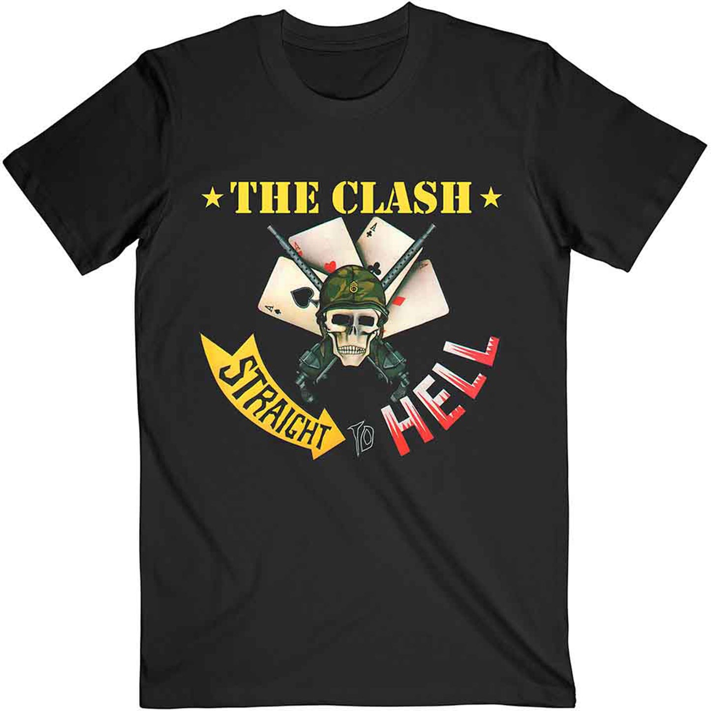 CLASH, THE - STRAIGHT TO HELL SINGLE - T-Shirt Black