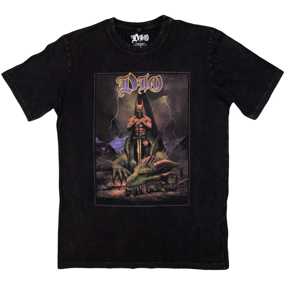 DIO - KILLING THE DRAGON - Stone Wash T-Shirt Black