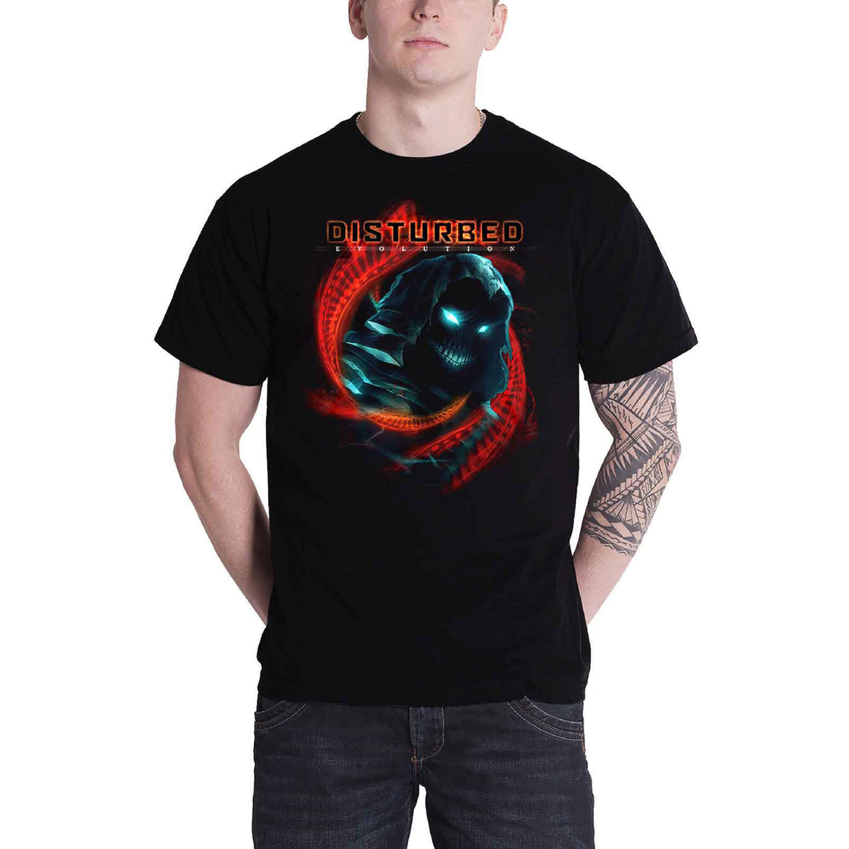 DISTURBED - DNA SWIRL - T-Shirt Black