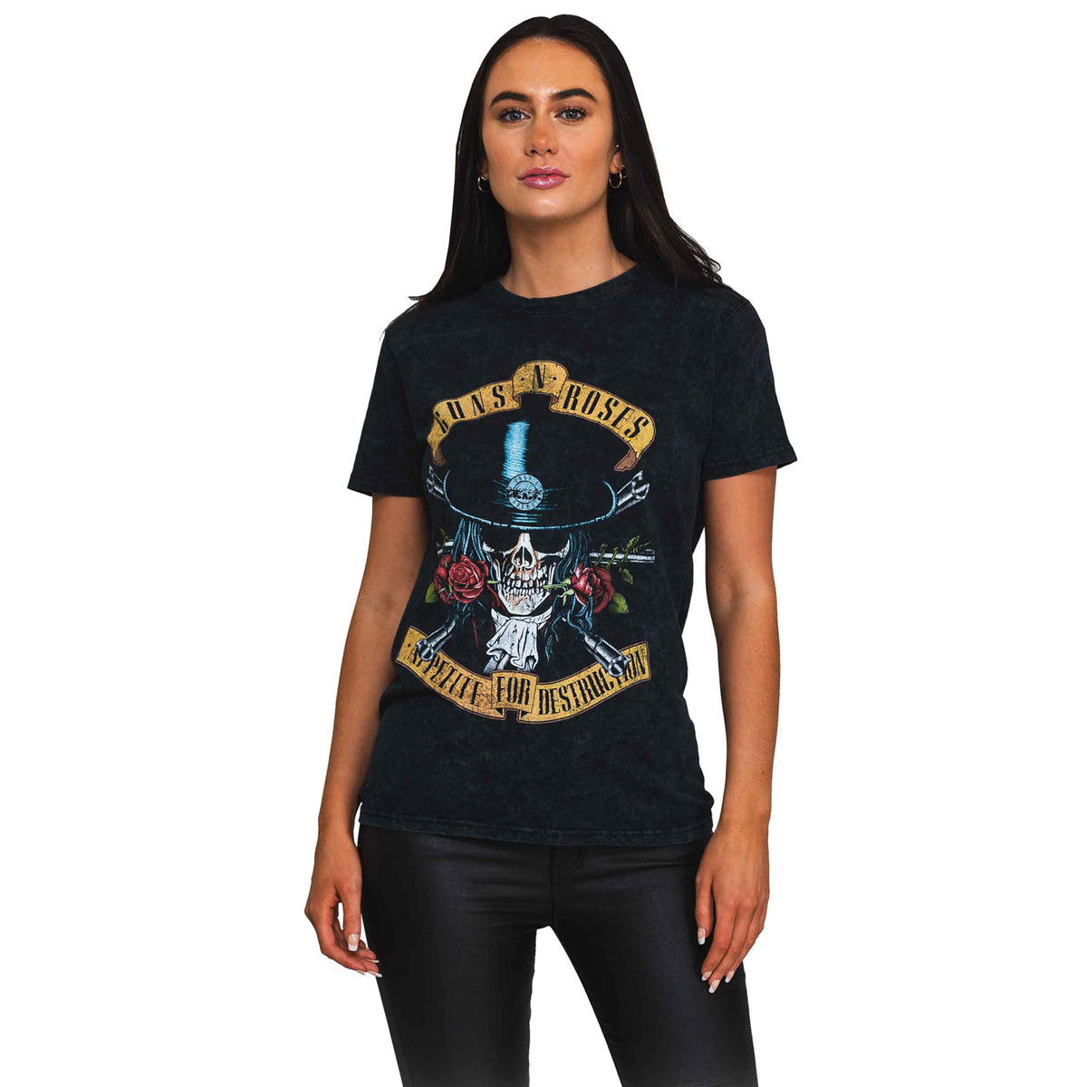 GUNS N ROSES - APPETITE WASHED - T-Shirt Black (Wash Collection)