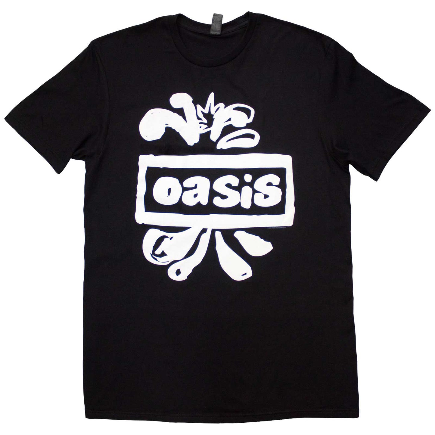 OASIS - LOGO SPLAT - T-Shirt Black