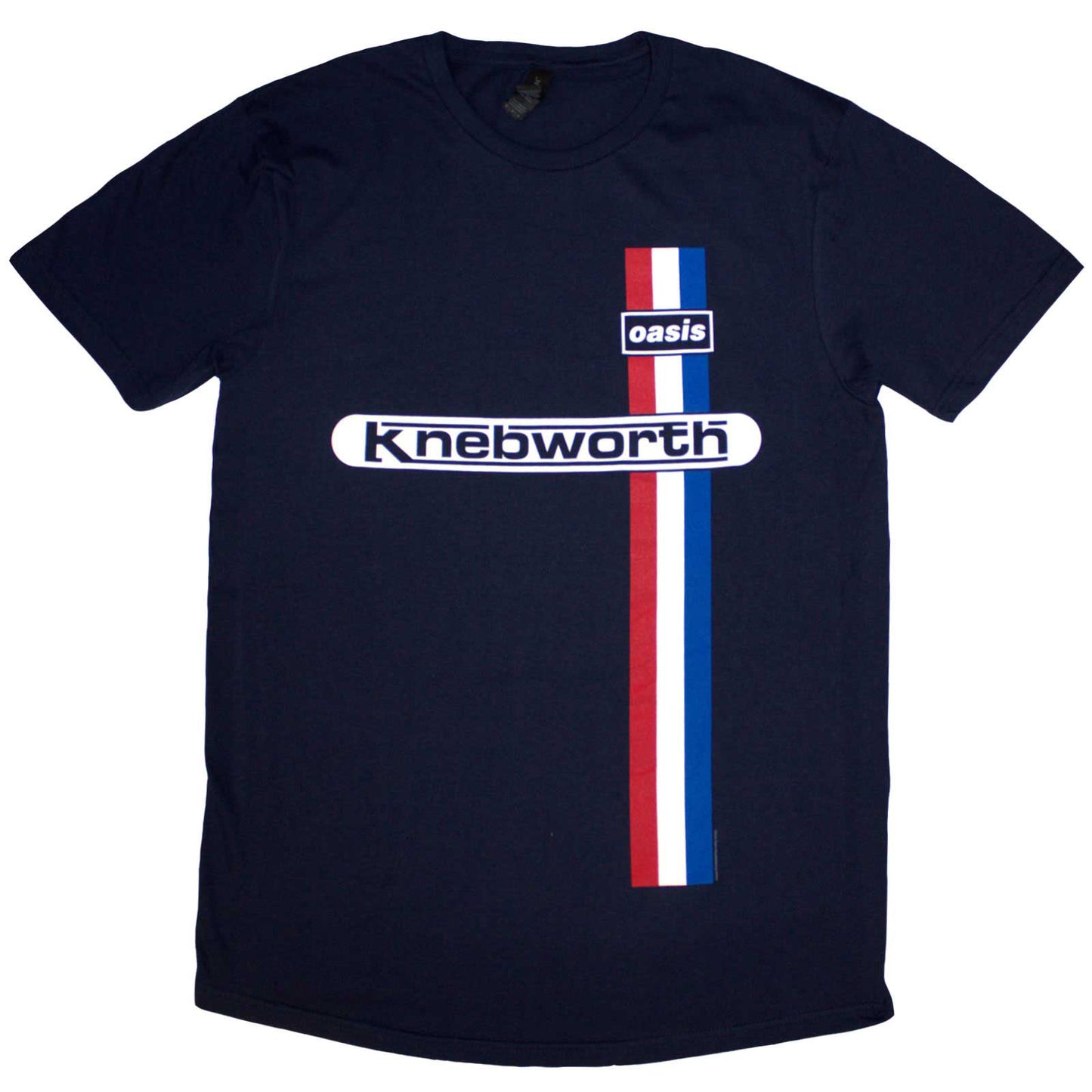 OASIS - KNEBWORTH VERTICAL STRIPE - T-Shirt Blue