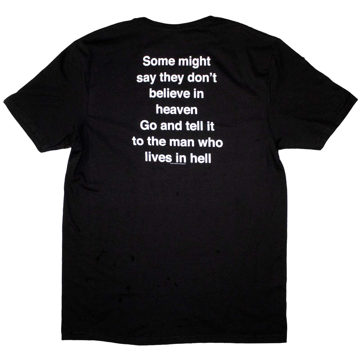 OASIS - SOME MIGHT SAY LYRIC - T-Shirt Black (Back Print)