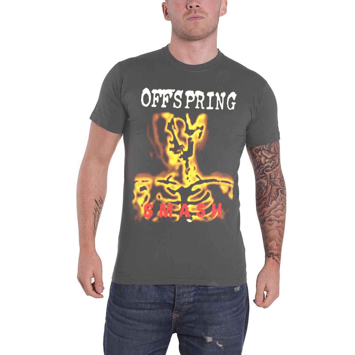 THE OFFSPRING - SMASH 20 - T-Shirt Grey