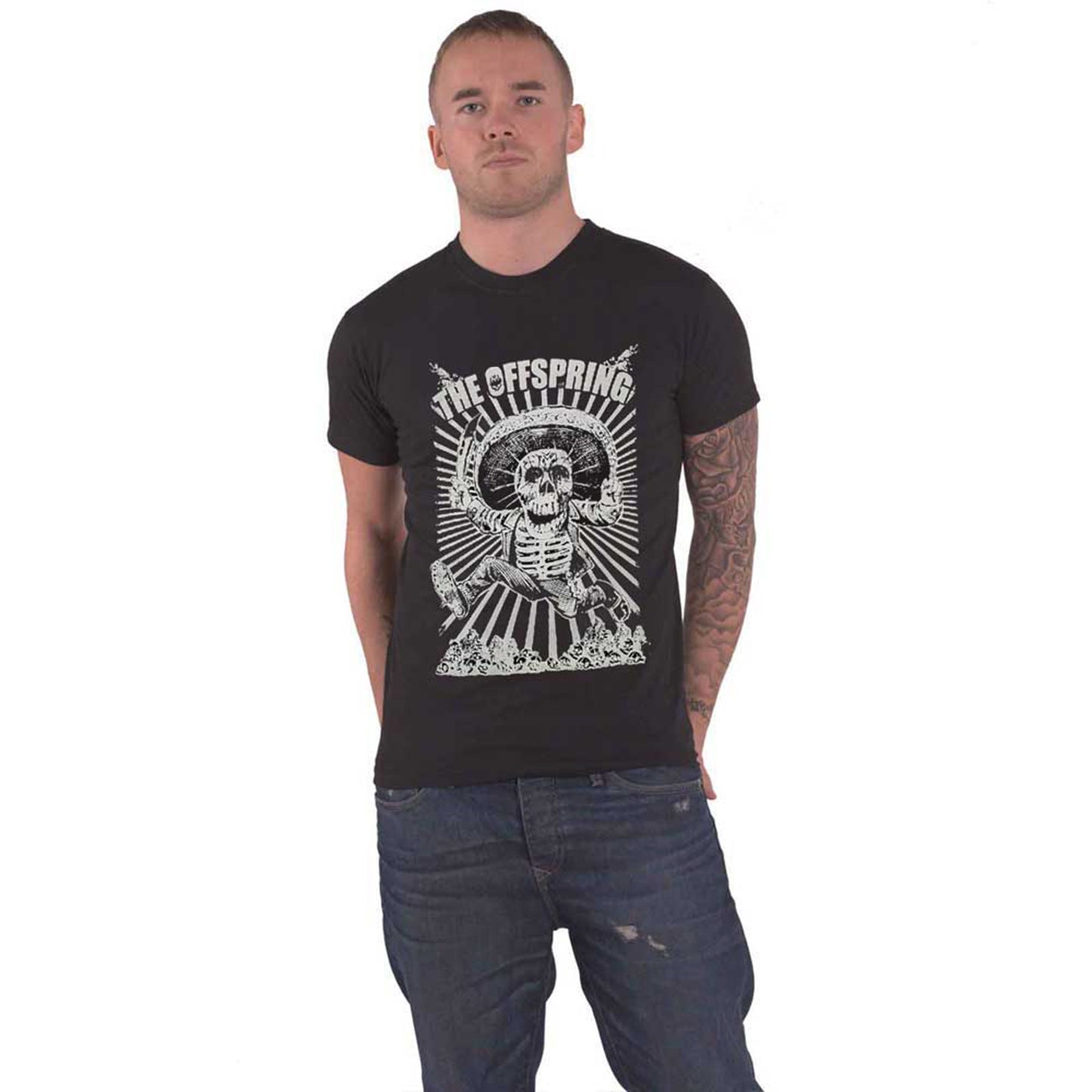 OFFSPRING, THE - JUMPING SKELETON - T-Shirt Black