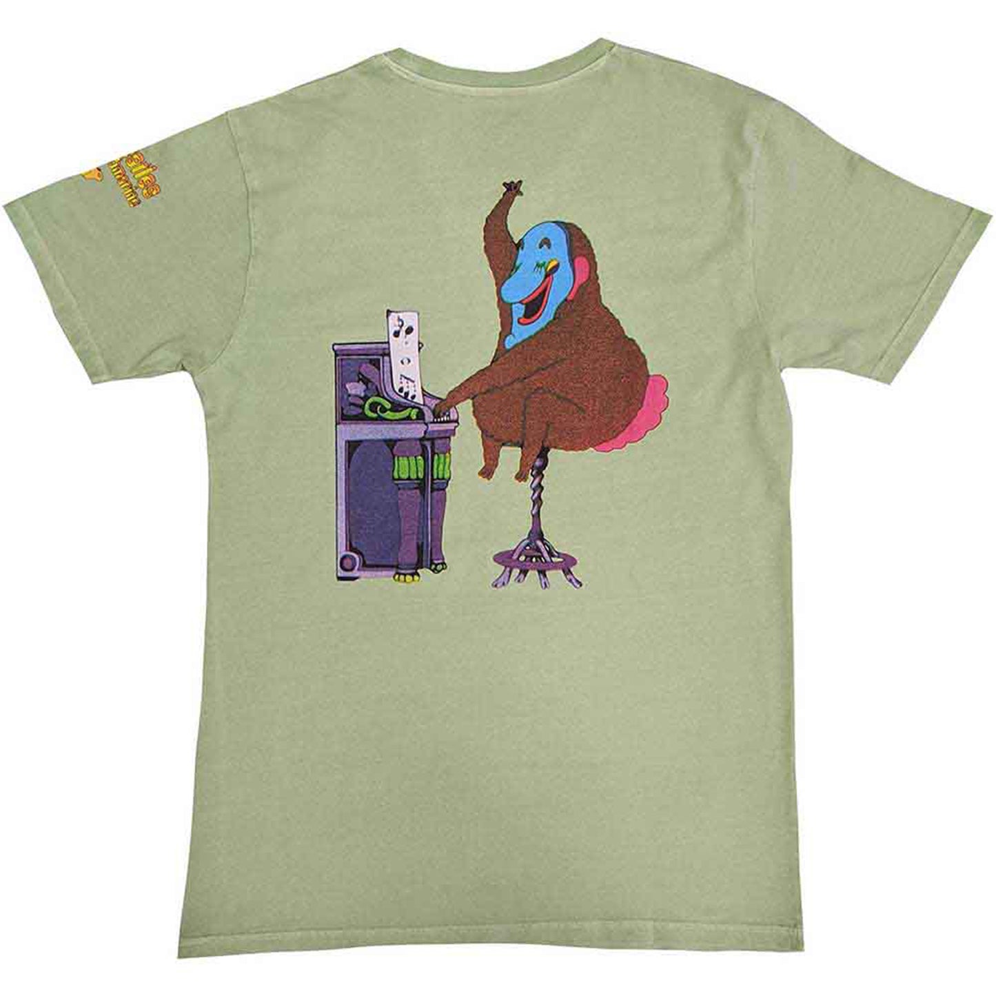 BEATLES, THE - YELLOW SUBMARINE MAGIC PIANO - T-Shirt Green (Back Print)