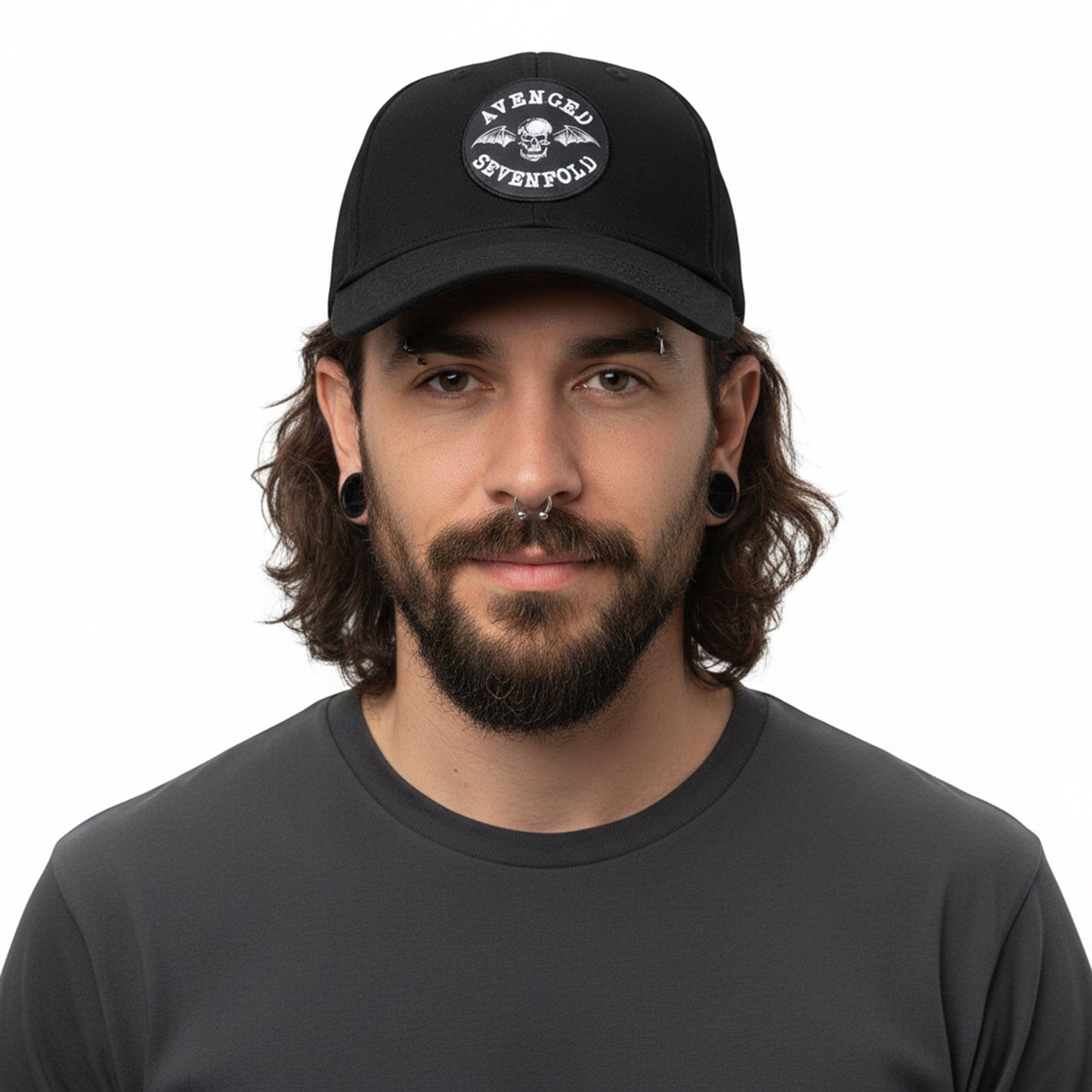 AVENGED SEVENFOLD - DEATHBAT CREST - Baseball Cap Black