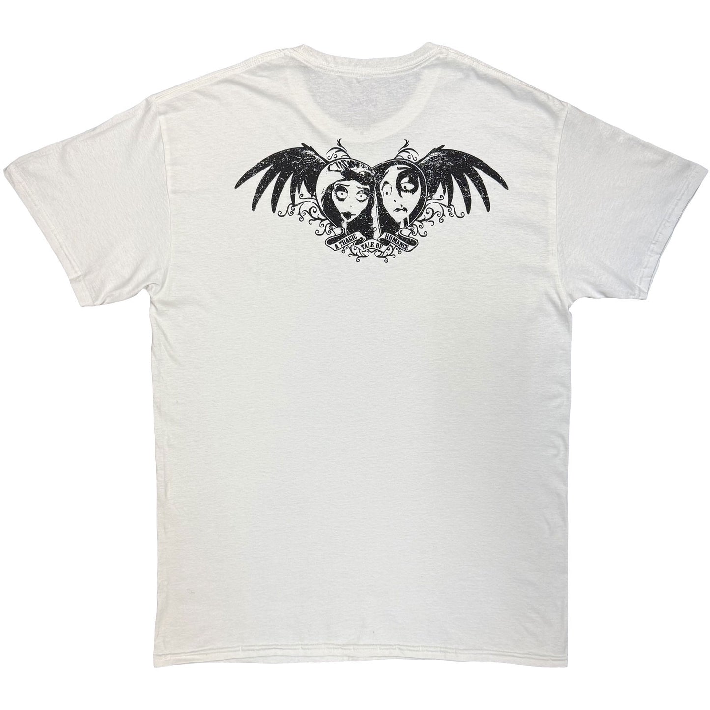 NOVIA DE LA CORPSA - UNA TRAGICA HISTORIA DE ROMANCE - Camiseta Blanca (Impresión posterior)